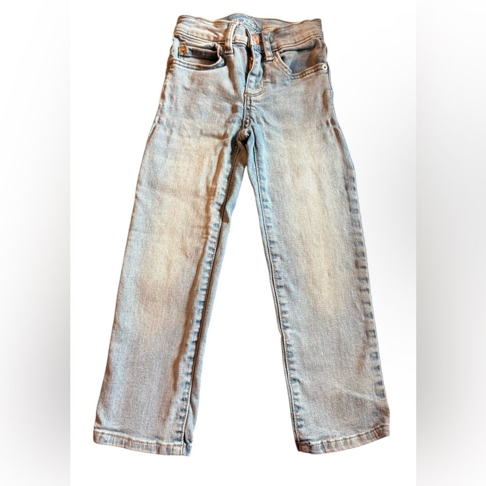 Children’s Place boys light denim jeans stretch straight size 5 slim
